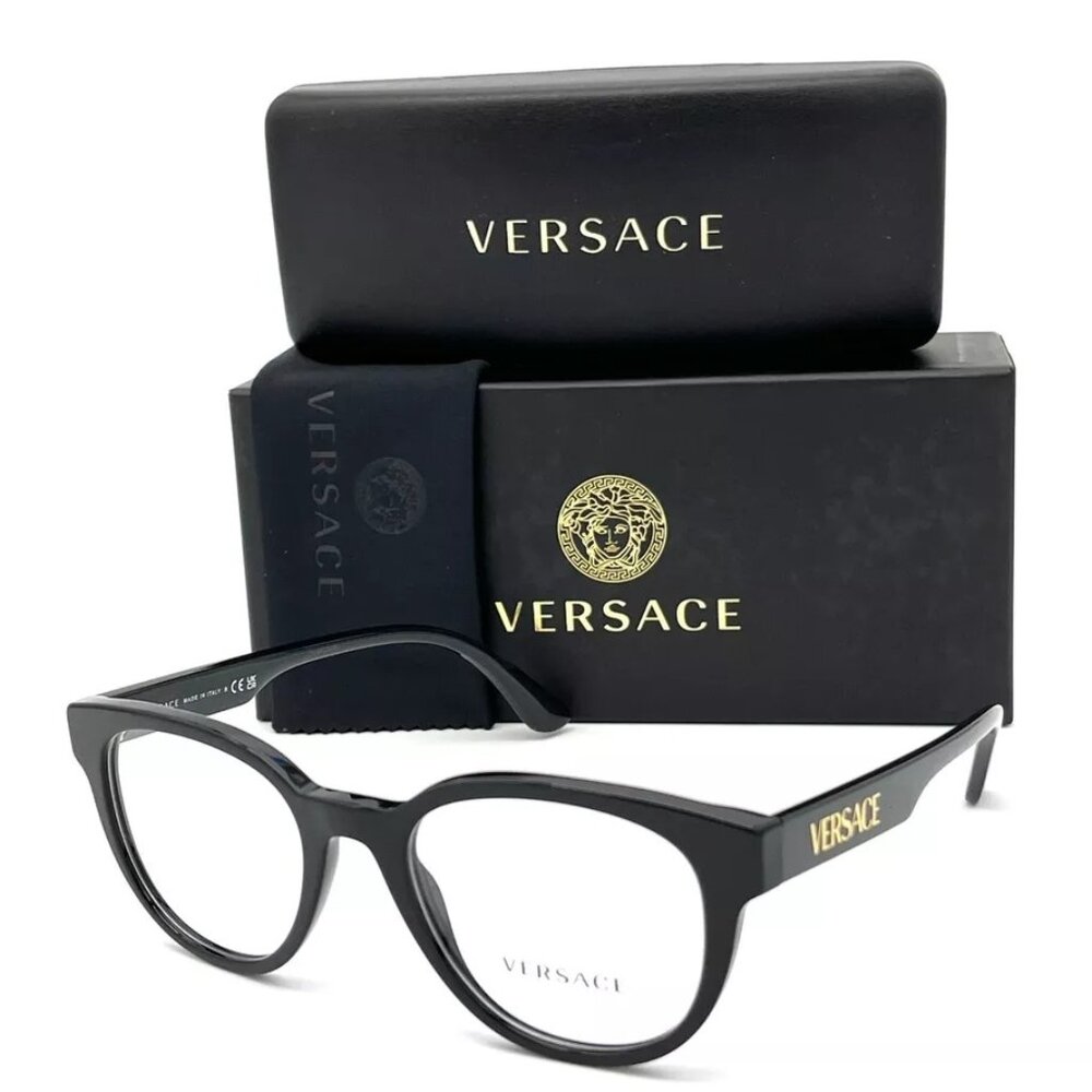 VERSACE VE3317 GB1 Black / Demo Lens 51mm Eyeglasses